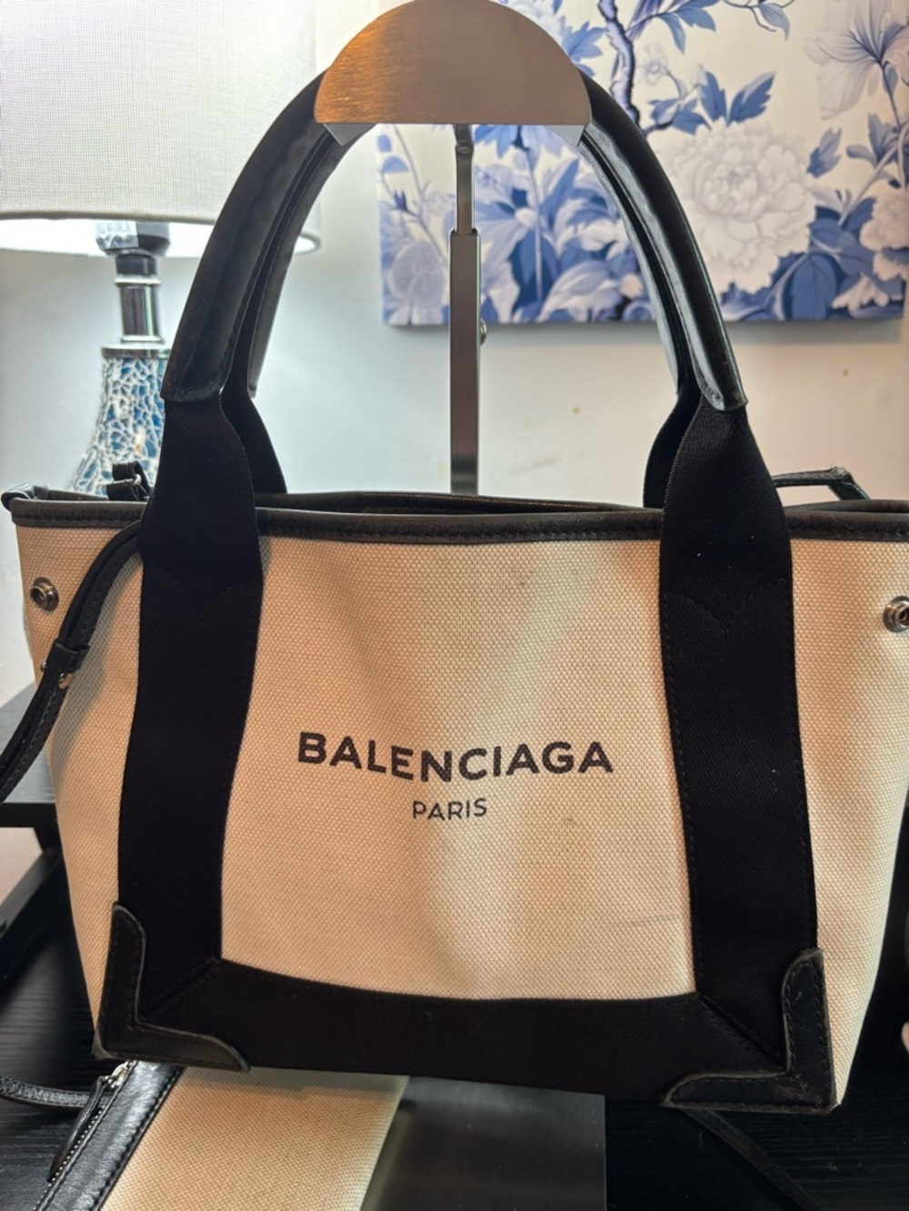 Balenciaga Navy Cabas Small Tote – Original Papers & Detachable Pouch - Picture 2 of 16